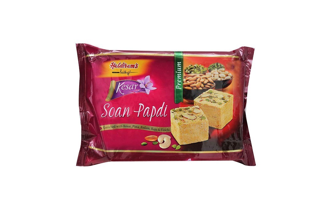 Haldiram's Prabhuji Kesar Soan Papdi    Pack  500 grams